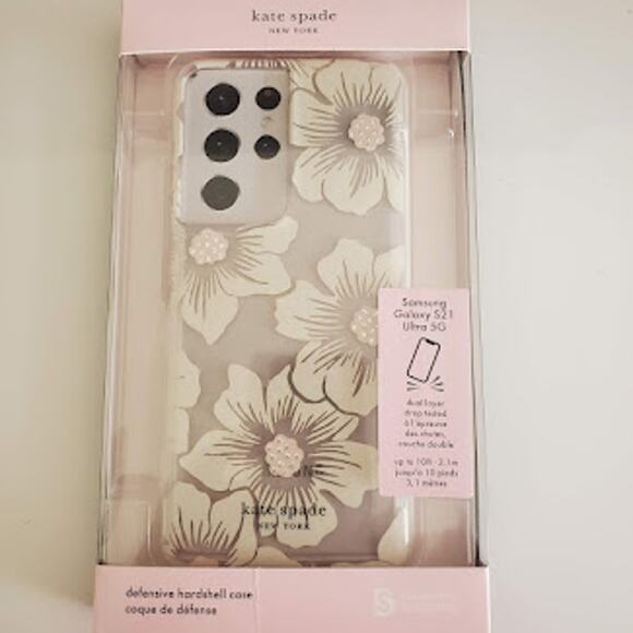 Kate Spade Hollyhock Protective Hard Shell Case for Samsung Galaxy S21 Ultra 5G - Picture 7 of 7